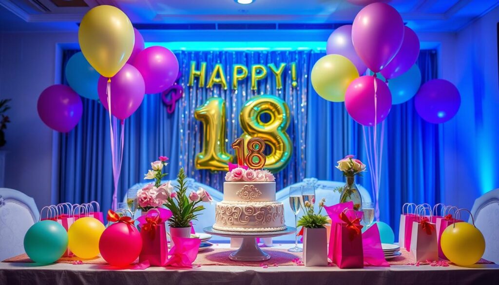 Podziękowania dla gości na 18 urodziny