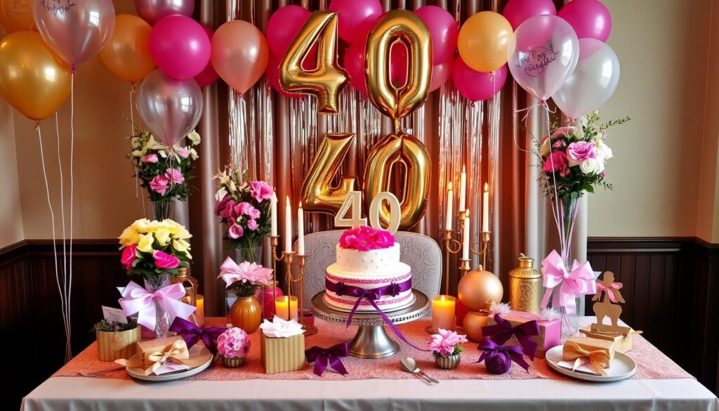 Podziękowania za życzenia na 40 urodziny