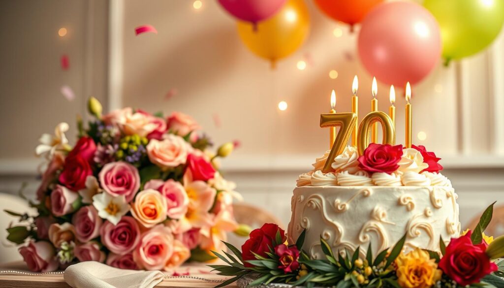 Życzenia na 70 urodziny dla kobiety
