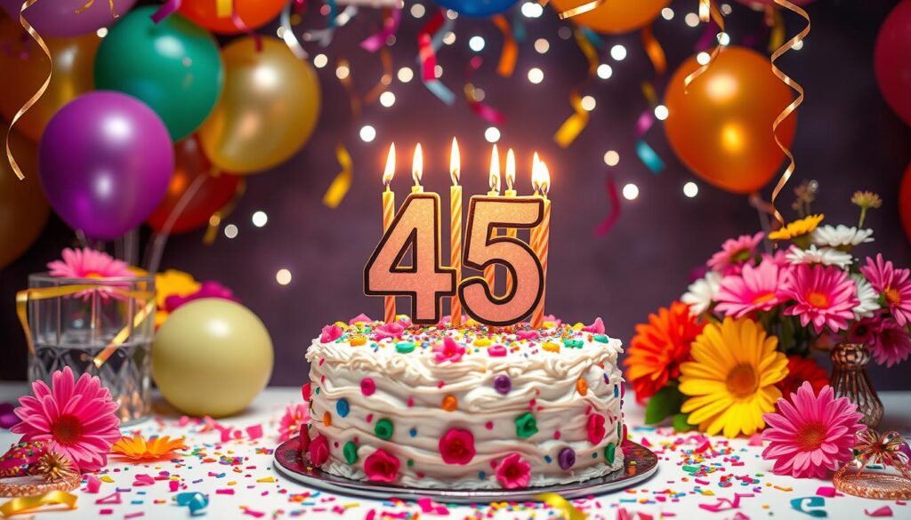 Życzenia urodzinowe na 45 lat