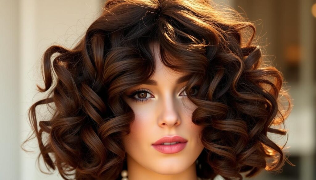 Curly bob bob włosy kręcone