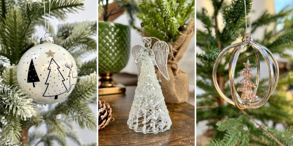 Zawieszki na choinkę szklane