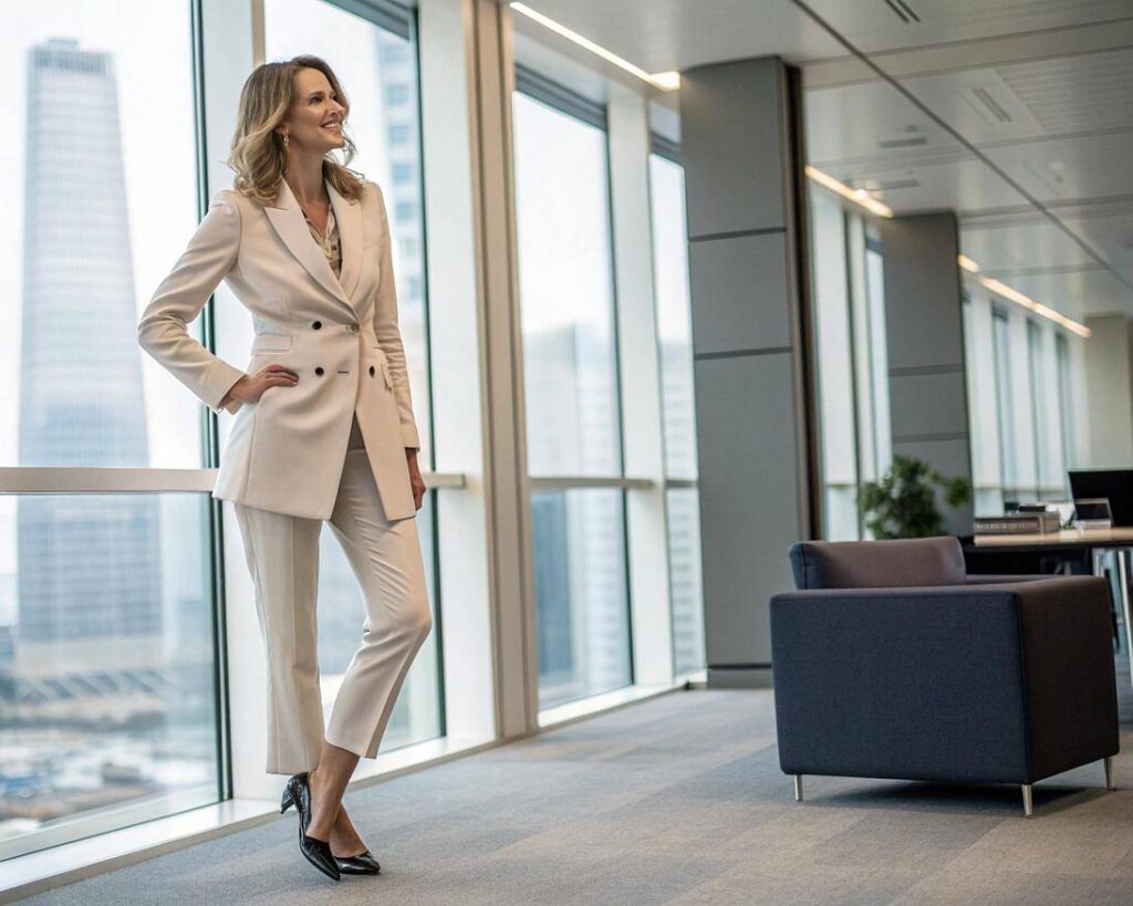 Elegancka marynarka damska – jak ją nosić w stylizacjach do pracy i po godzinach?