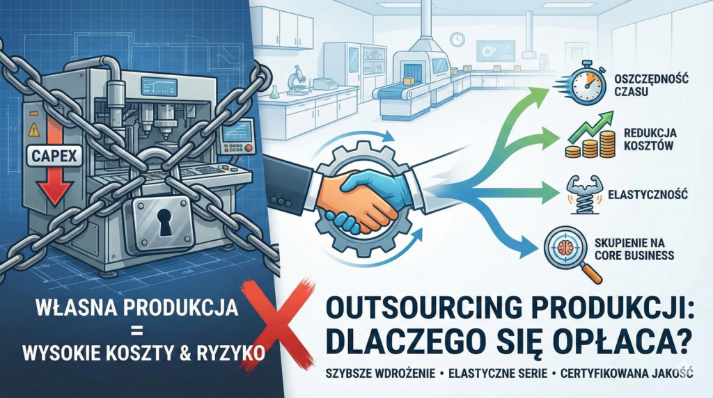 Produkcja kontraktowa – jak outsourcing przyspiesza rozwój Twojego biznesu farmaceutycznego